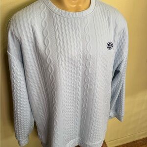 SHEIN Light Blue Crewneck Sweater